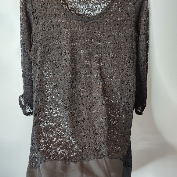 Maurices Women's Top Lace Black Tunic Coverup Size XL - Picture 9 of 12